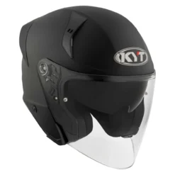 Casco Jet Kyt Ttr-jet Plain Matt Black