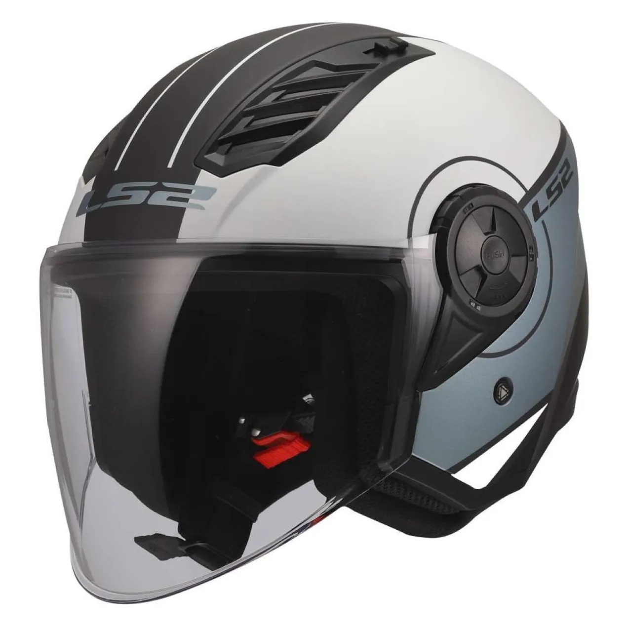 Casco Jet Ls2 Of616 Airflow II Cover Grey Blue