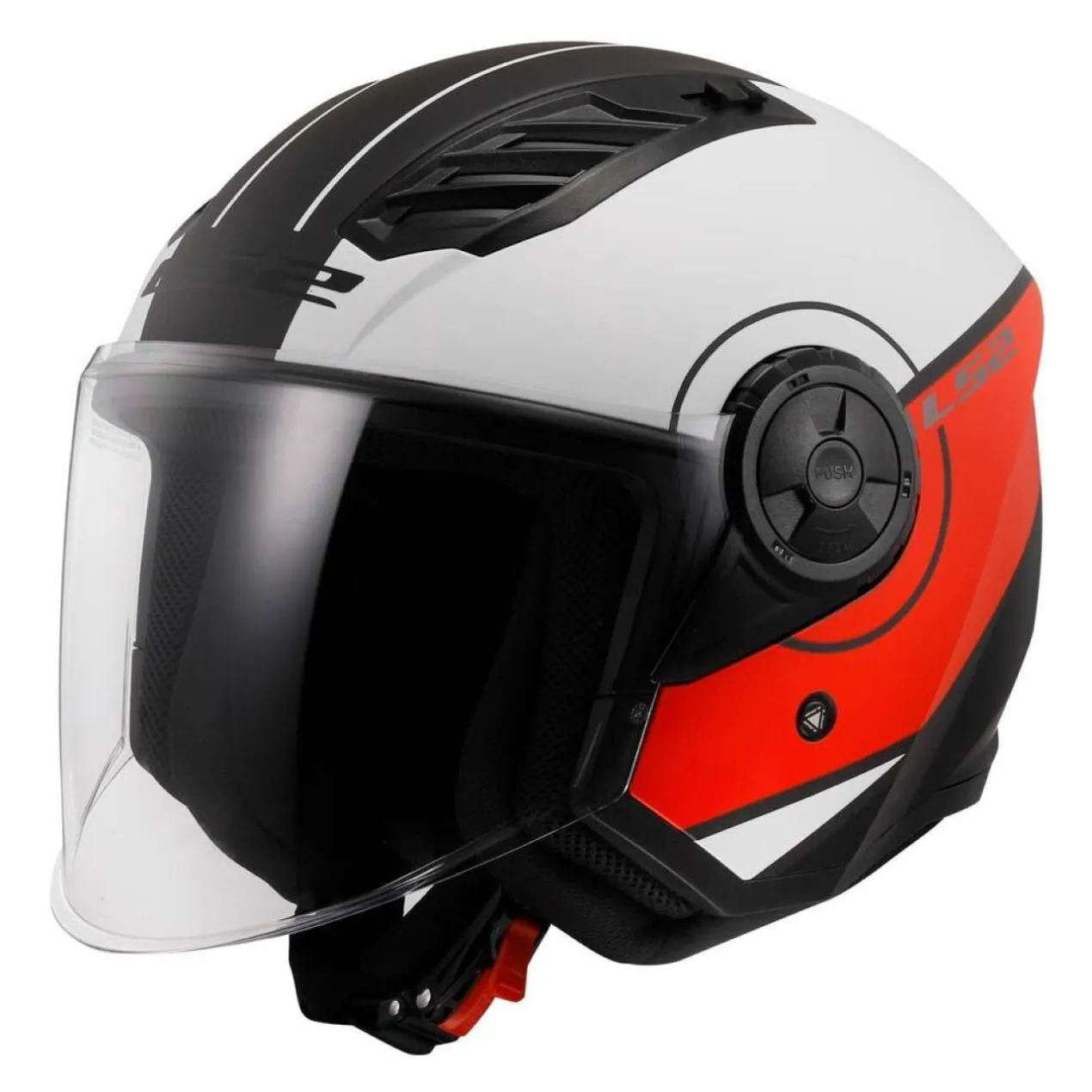 Casco Jet Ls2 Of616 Airflow II Cover Matt White Red