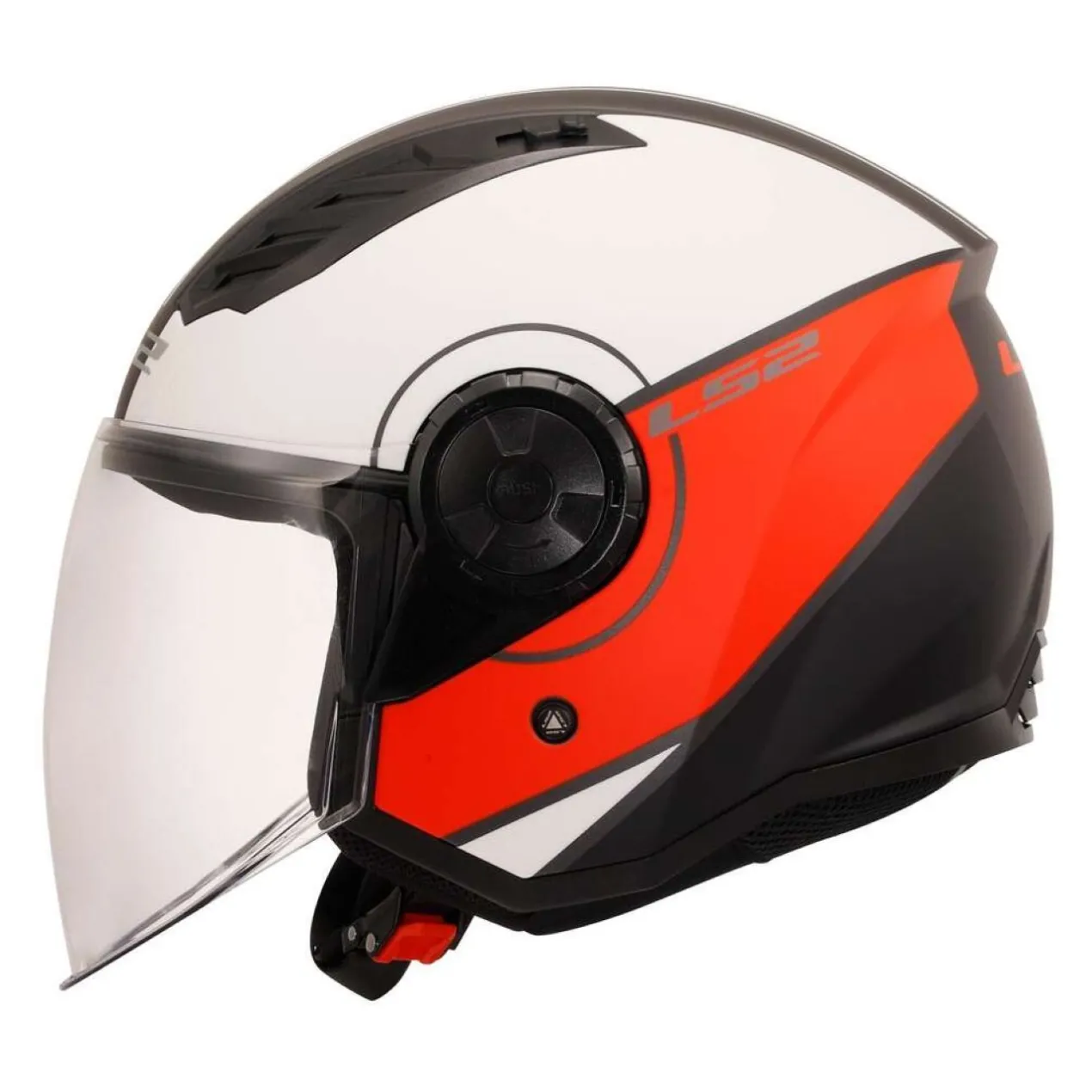 Casco Jet Ls2 Of616 Airflow II Cover Matt White Red