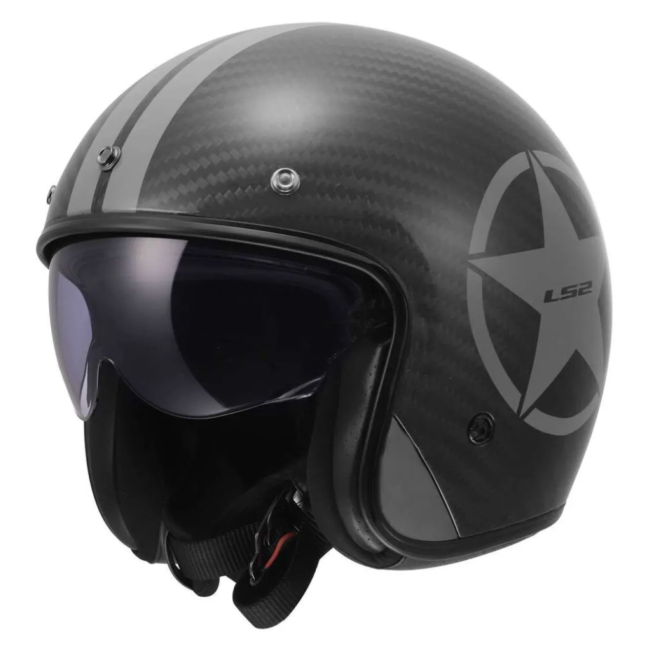 Casco Jet Ls2 Of601 Bob II C Star Grey