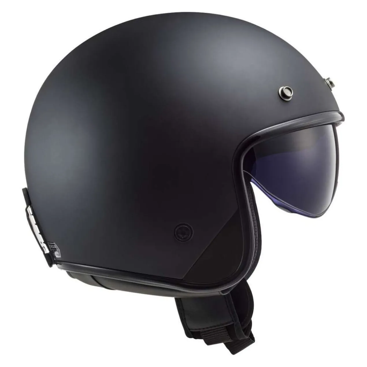 Casco Jet Ls2 Of601 Bob II Solid Matt Black