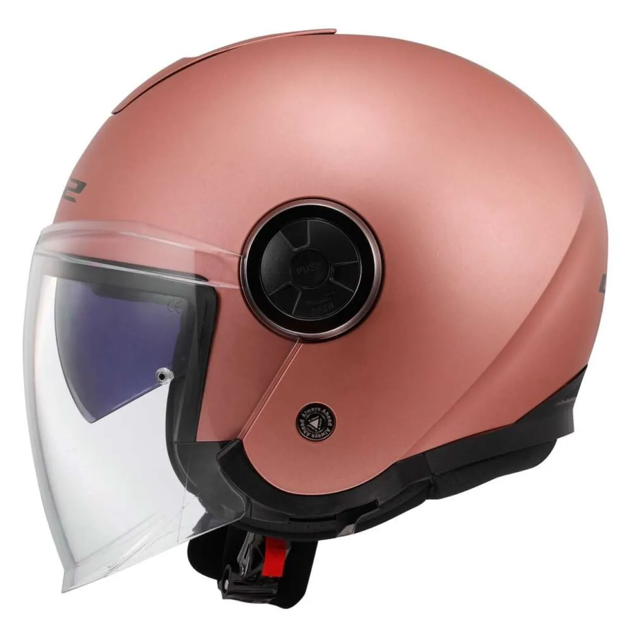 Casco Jet Ls2 Of620 Classy Solid Matt Gold Pink