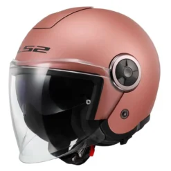 Casco Jet Ls2 Of620 Classy Solid Matt Gold Pink