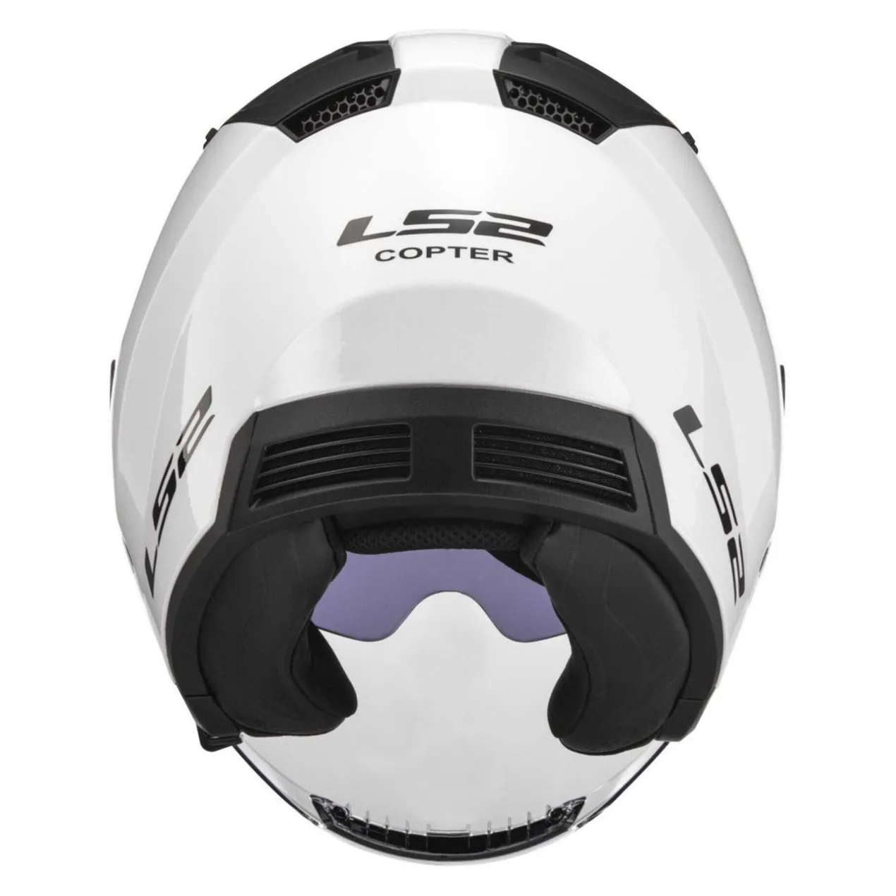 Casco Jet Ls2 Of600 Copter II Solid Gloss White