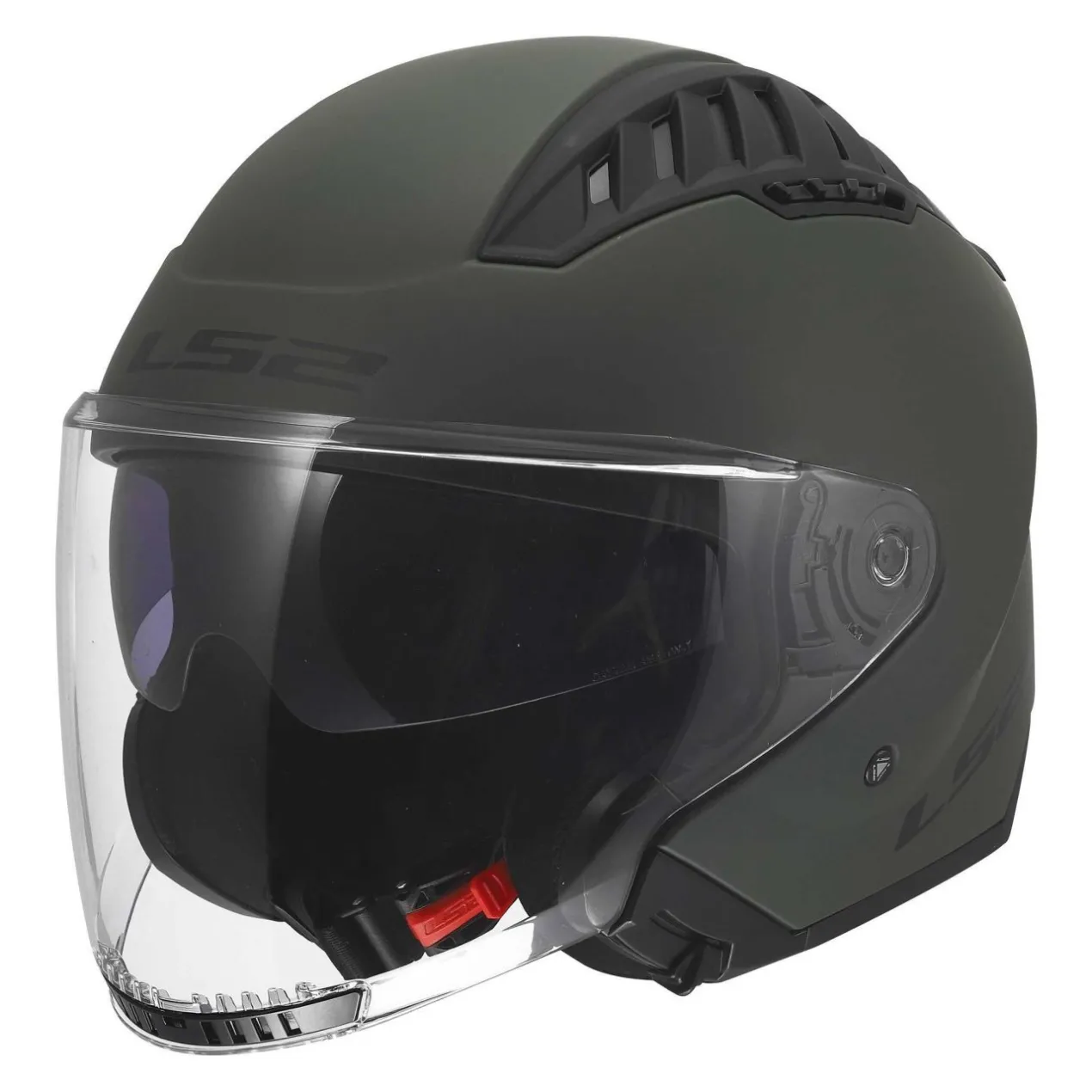 Casco Jet Ls2 Of600 Copter II Solid Military Green