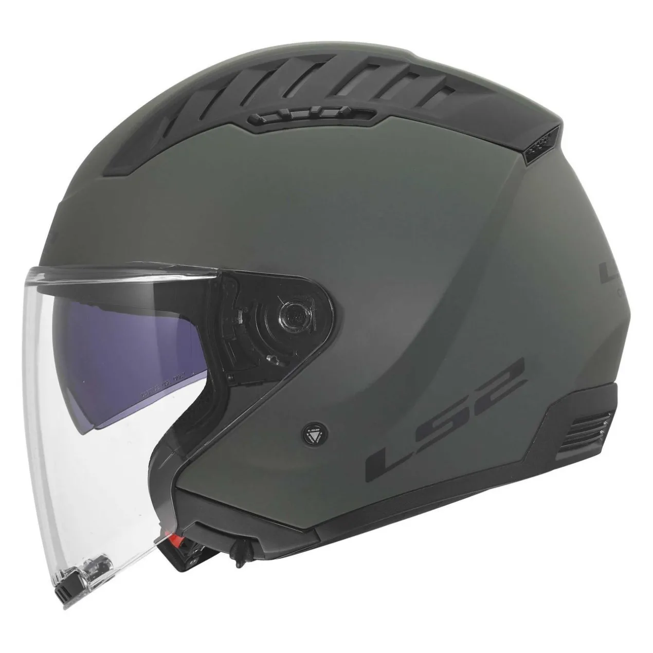 Casco Jet Ls2 Of600 Copter II Solid Military Green