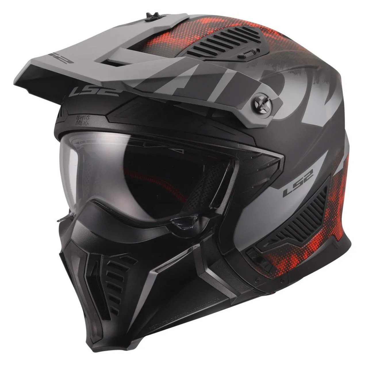 Casco Jet Ls2 Of606 Drifter Gas Grey Red