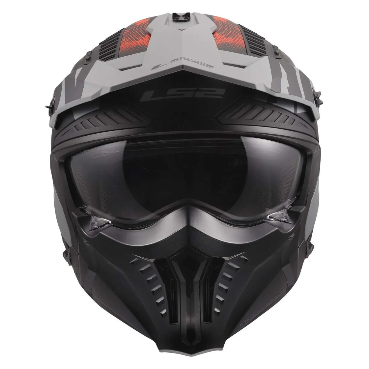 Casco Jet Ls2 Of606 Drifter Gas Grey Red
