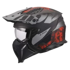 Casco Jet Ls2 Of606 Drifter Gas Grey Red