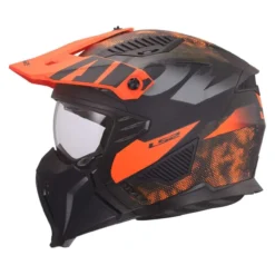 Casco Jet Ls2 Of606 Drifter Gas Grey Orange