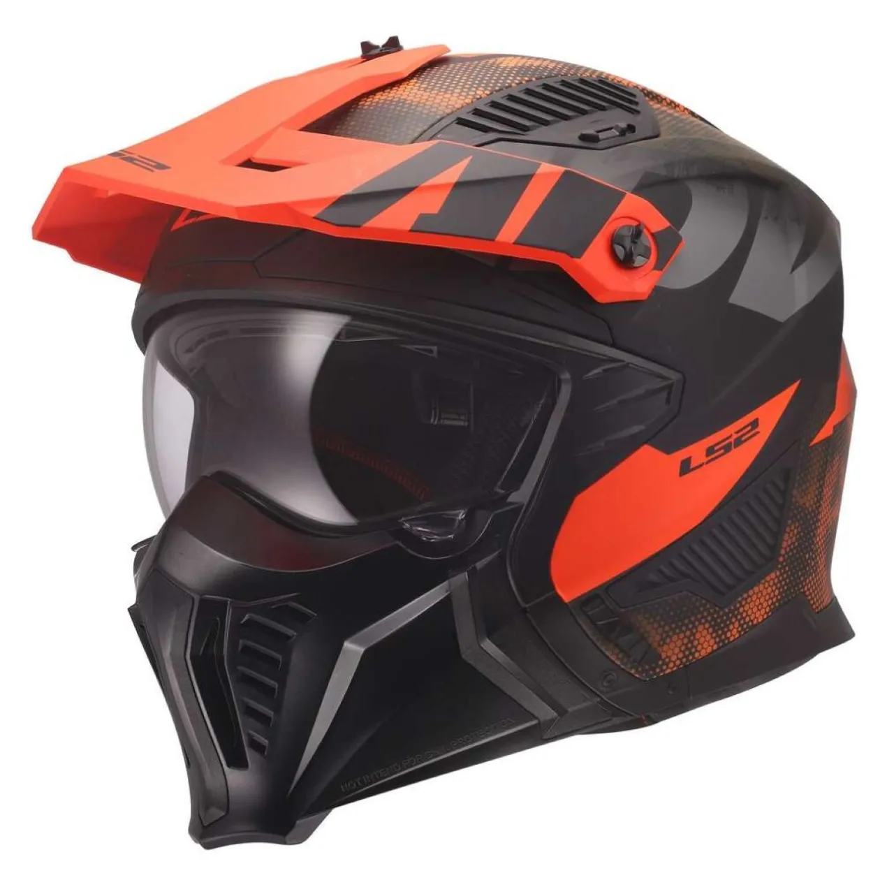 Casco Jet Ls2 Of606 Drifter Gas Grey Orange