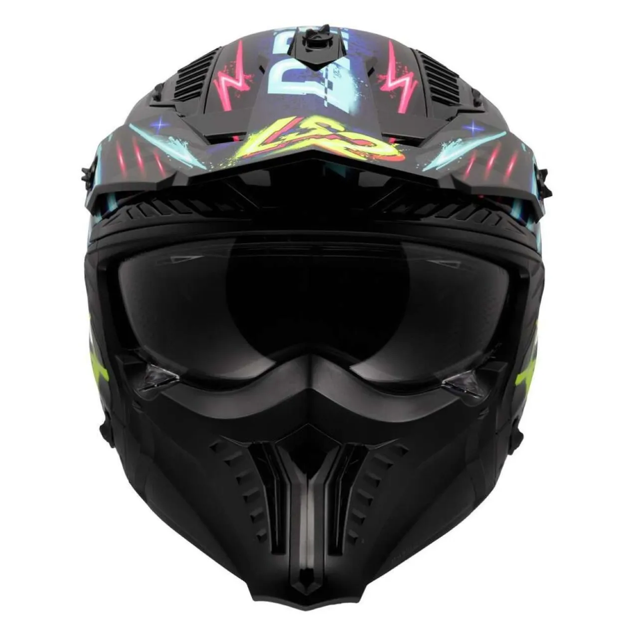 Casco Jet Ls2 Of606 Drifter Rayz Black Blue