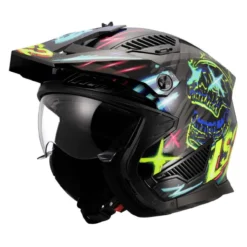 Casco Jet Ls2 Of606 Drifter Rayz Black Blue