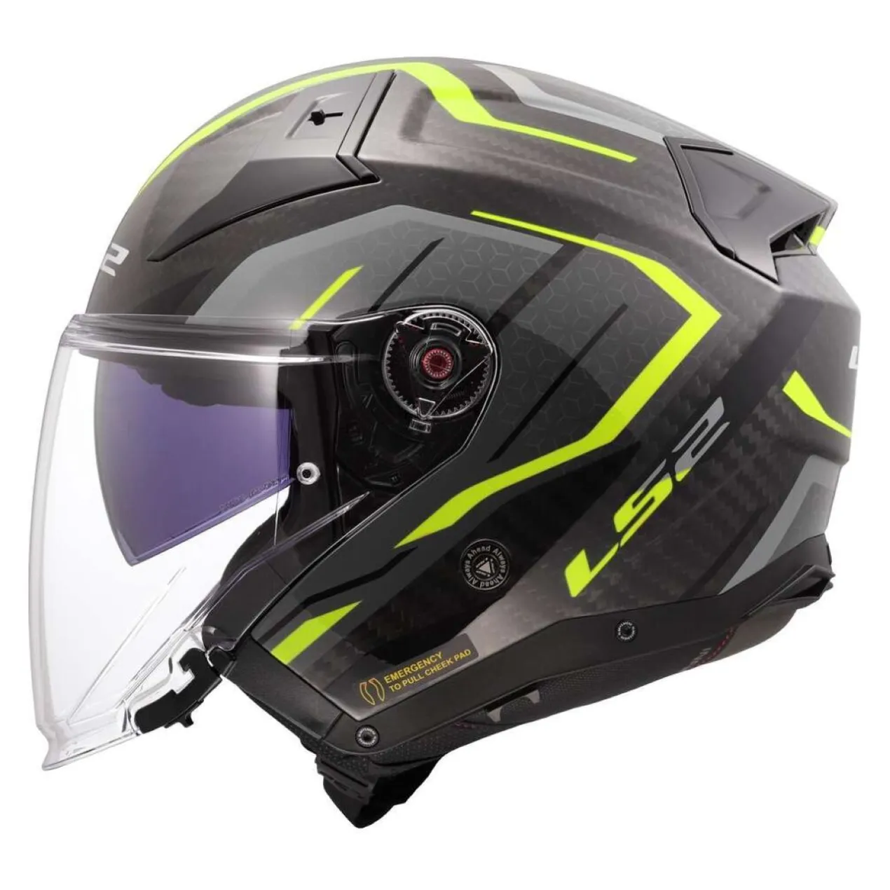 Casco Jet Ls2 Of603 Infinity II C Urus H-v Yellow