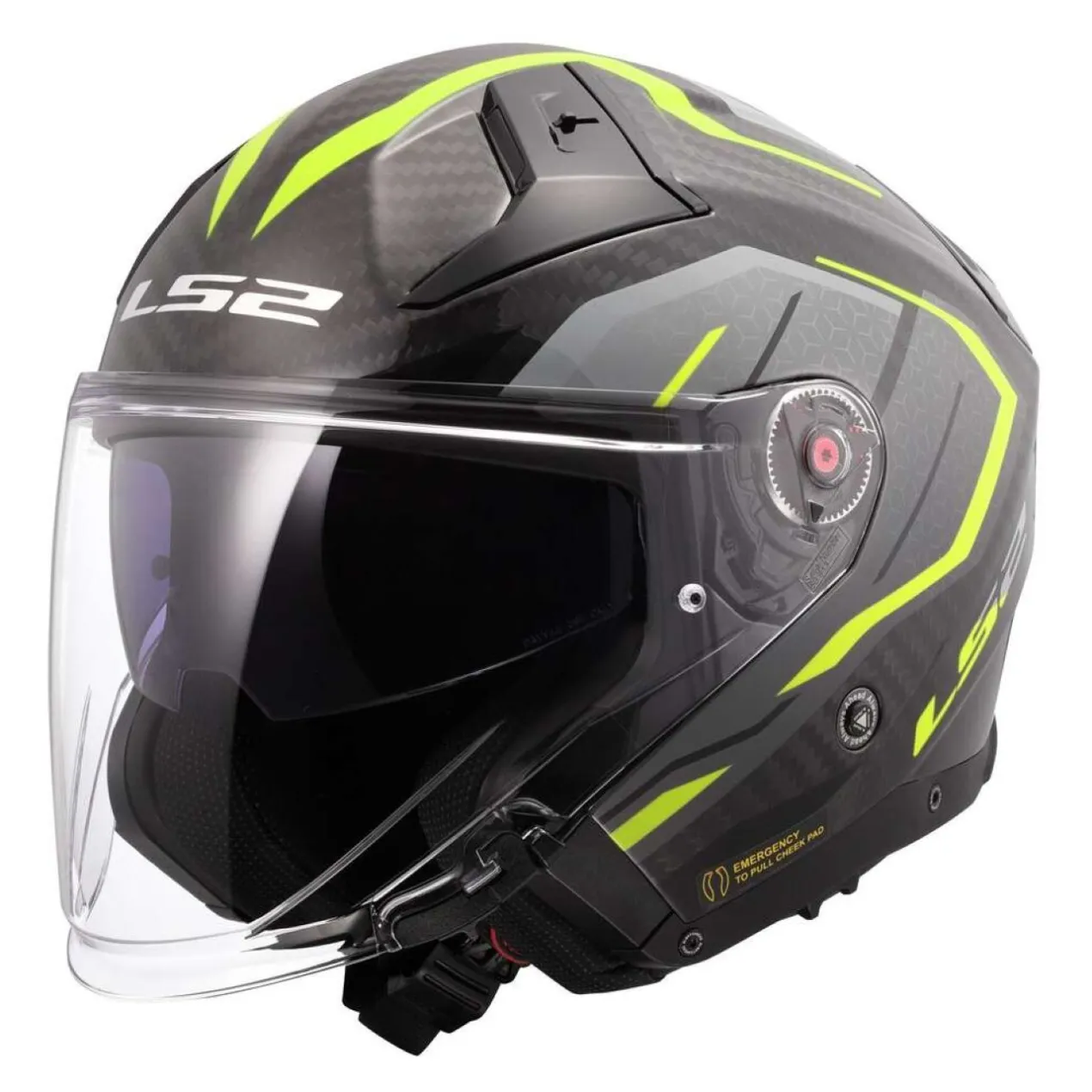 Casco Jet Ls2 Of603 Infinity II C Urus H-v Yellow