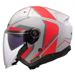 Casco Jet Ls2 Of603 Infinity II Focus Grey Red
