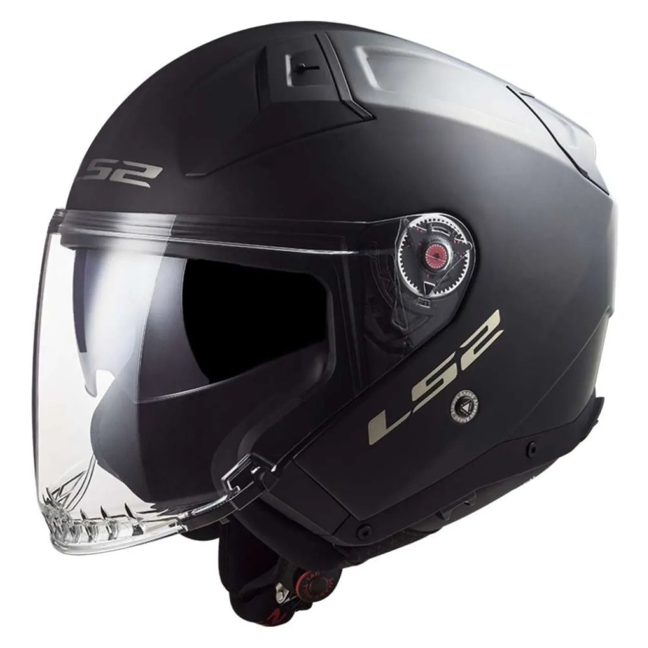 Casco Jet Ls2 Of603 Infinity II Solid Matt Black
