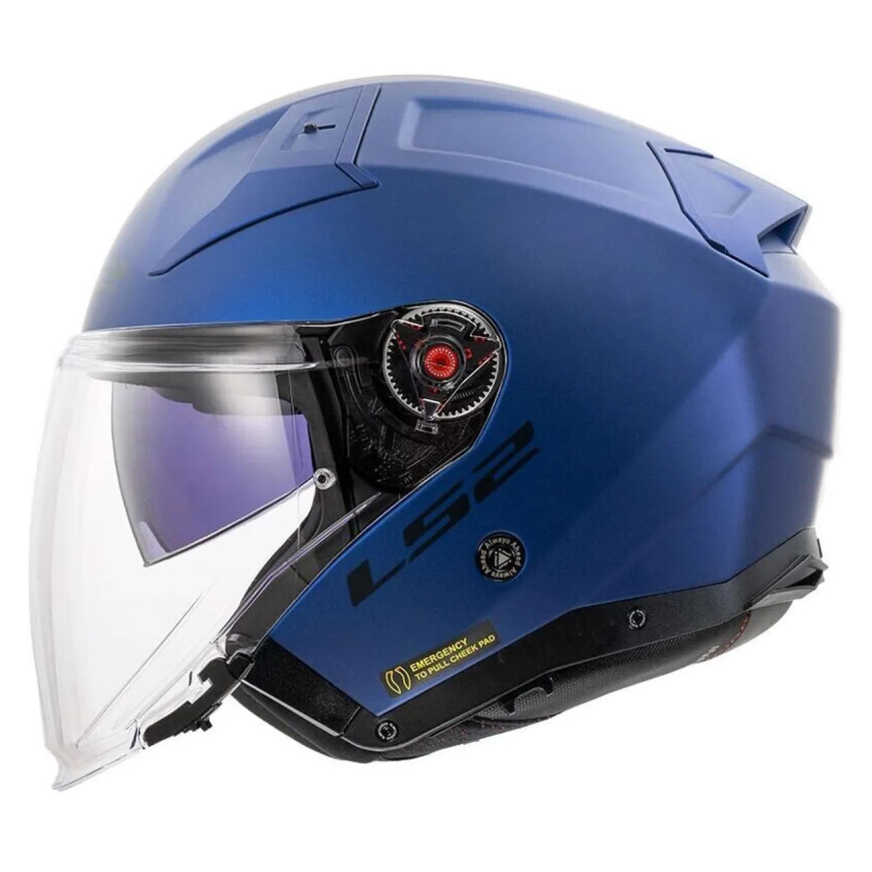 Casco Jet Ls2 Of603 Infinity II Solid Navy Blue