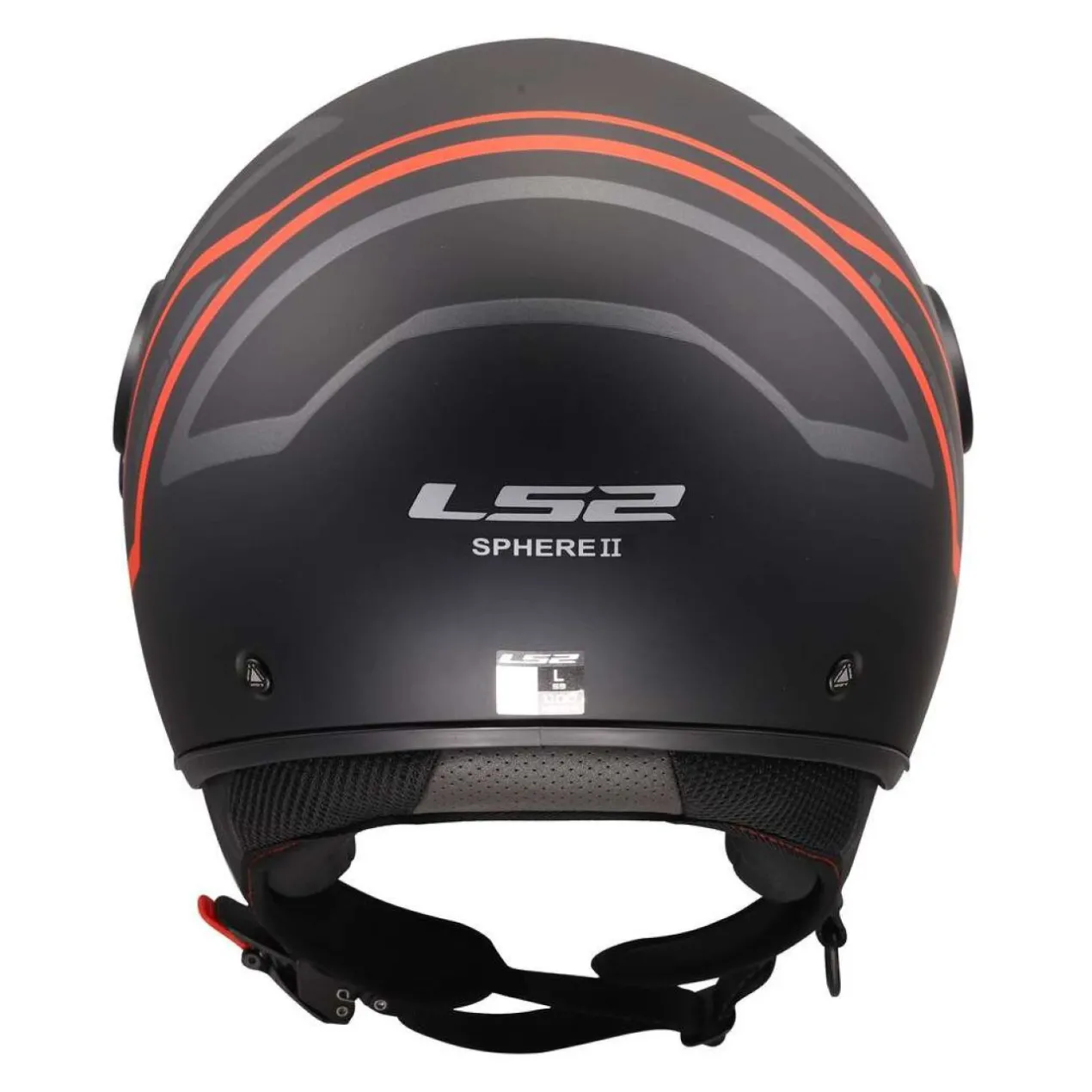 Casco Jet Ls2 Of558 Sphere Lux II Minim Black Red