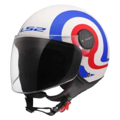 Casco Jet Ls2 Of558 Sphere Lux II Urby White Blue Red