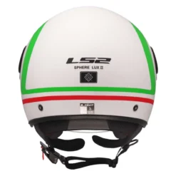 Casco Jet Ls2 Of558 Sphere Lux II Urby White Green Red