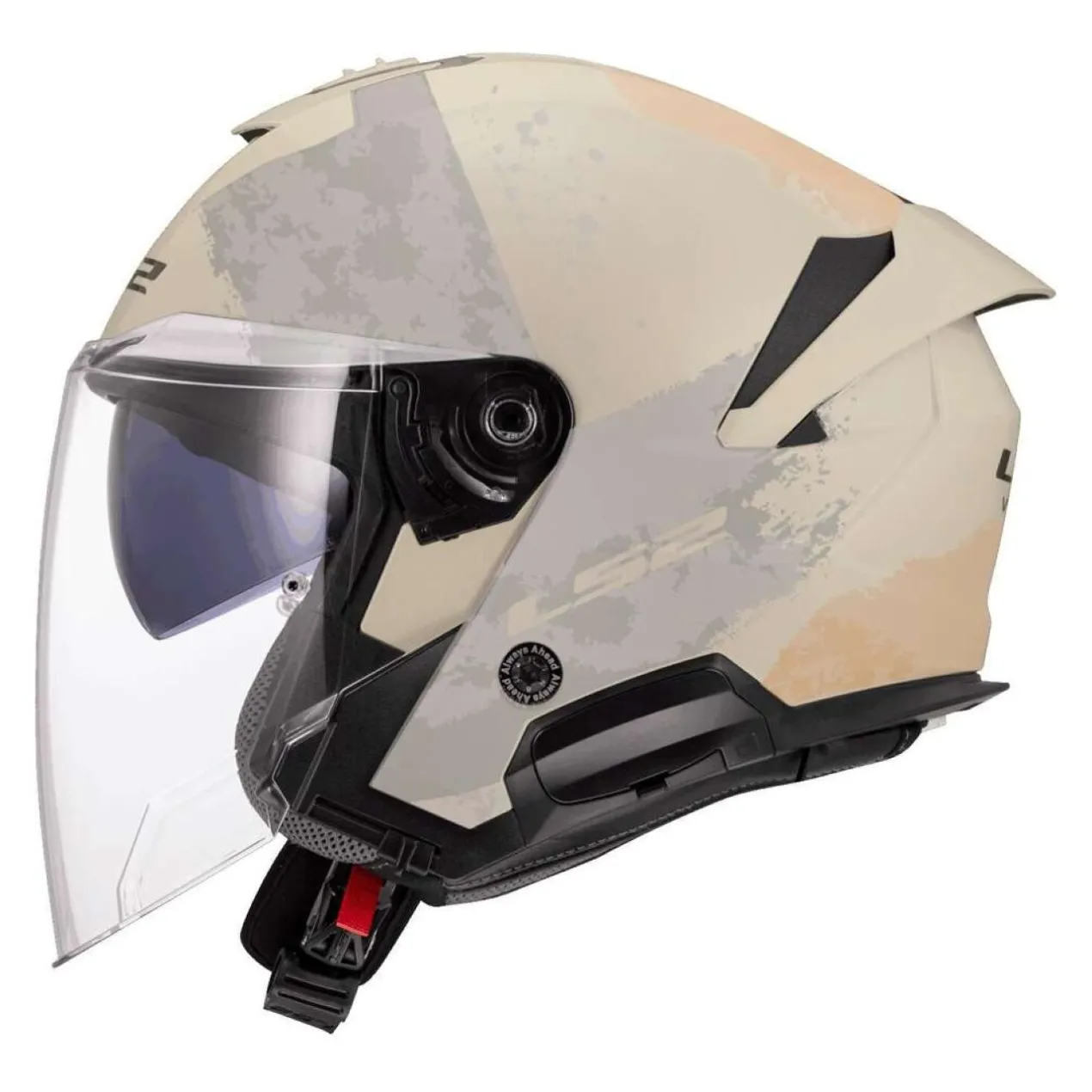 Casco Jet Ls2 Of618 Verso II Aqua Ivory