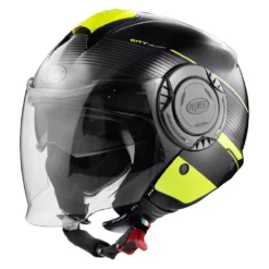 Casco Jet Premier Cool Evo Nero Giallo