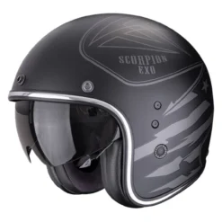 Casco Jet Scorpion Belfast Evo Dawg Nero Argento Opaco