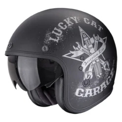 Casco Jet Scorpion Belfast Evo Hangar Nero Argento Opaco
