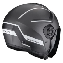 Casco Jet Scorpion Exo-city II Cosmos Argento Opaco Bianco