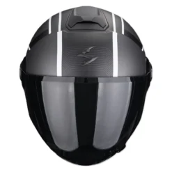 Casco Jet Scorpion Exo-city II Cosmos Argento Opaco Bianco