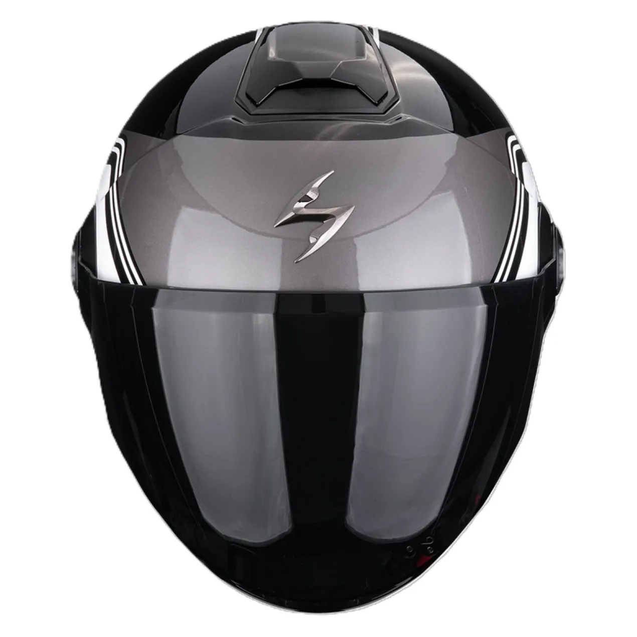Casco Jet Scorpion Exo-city II Vita Metallo Nero Bianco