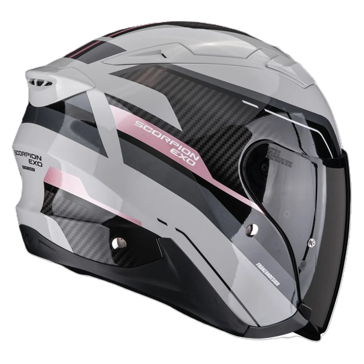 Casco Jet Scorpion Exo-230 Hipe Grigio Rosa