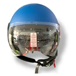 Casco Jfm Demi Jet Monocolore Blu Opaco