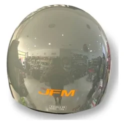 Casco Jfm Demi Jet Monocolore Grigio Lucido