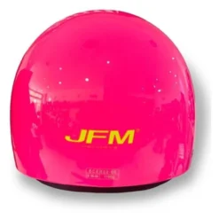 Casco Jfm Demi Jet Monocolore Rosa Lucido