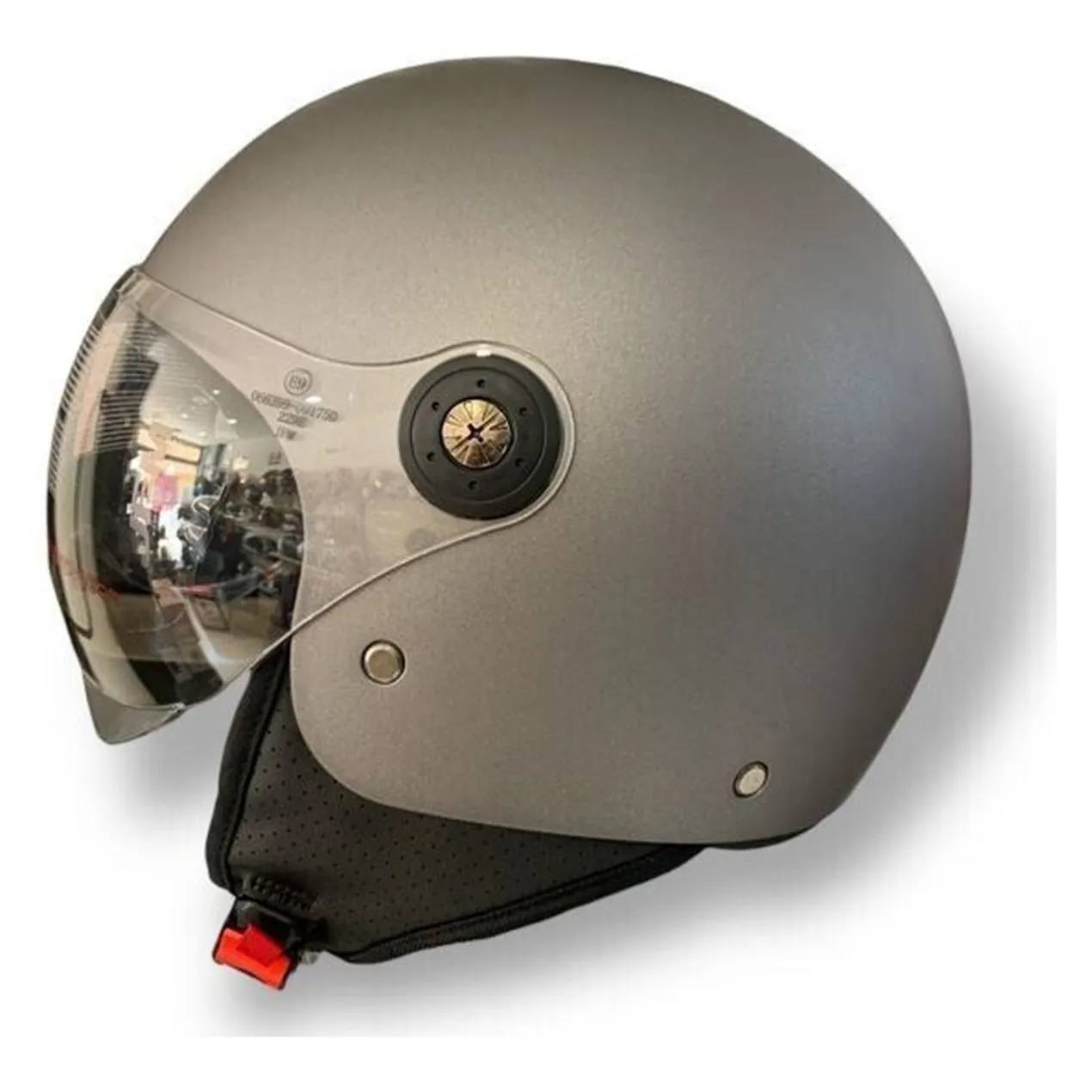 Casco Jfm Demi Jet Monocolore Antrcite Opaco