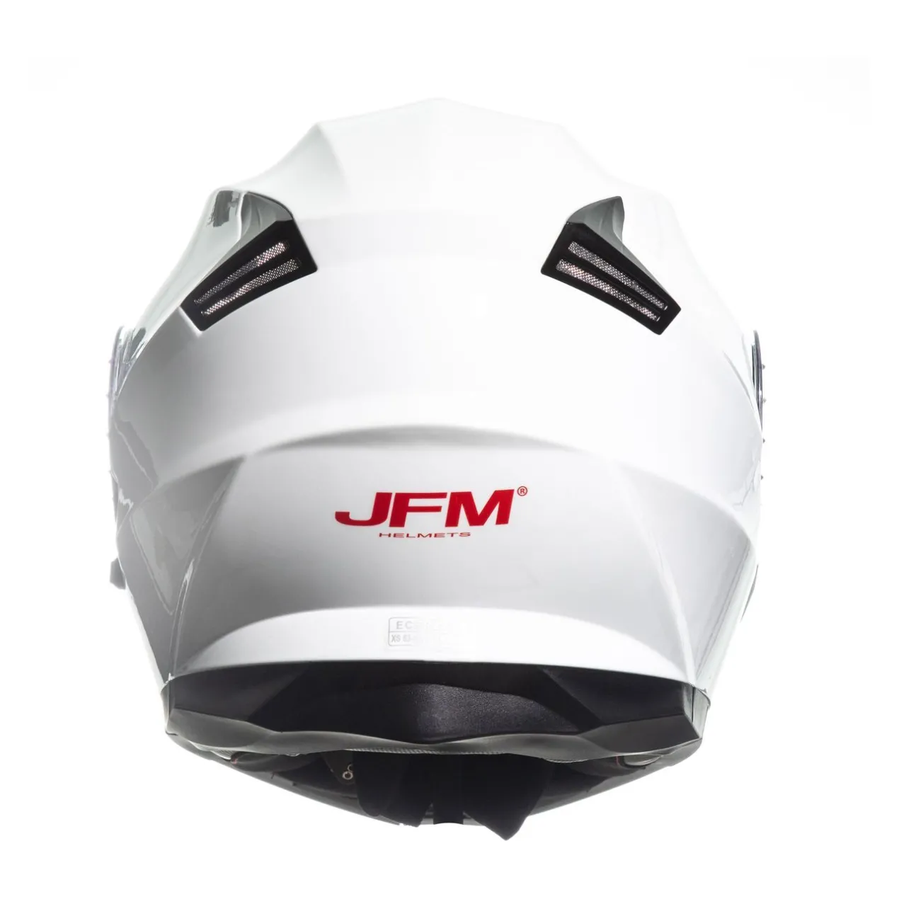 Casco Jfm Flip-up Apribile Doppia Visiera Bianco Lucido