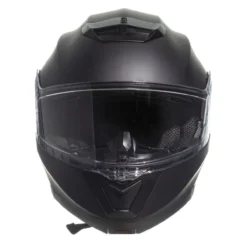 Casco Jfm Flip-up Apribile Doppia Visiera Nero Opaco