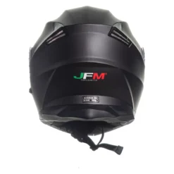 Casco Jfm Flip-up Apribile Doppia Visiera Nero Opaco