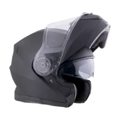 Casco Jfm Flip-up Apribile Doppia Visiera Nero Opaco