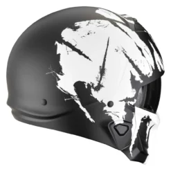 Casco Modulabile Scorpion Exo-combat II Marauder Nero Opaco Bianco