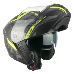 Casco Modulare Cgm 569g C-max City Nero Giallo Fluo Opa