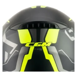 Casco Modulare Cgm 569g C-max City Nero Giallo Fluo Opa