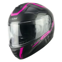 Casco Modulare Cgm 569g C-max City Nero Fucsia Fluo Opa