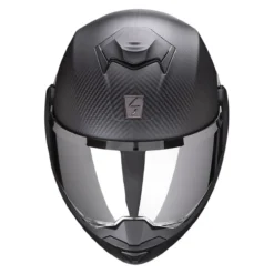 Casco Modulare Flip Back Scorpion Exo-tech Evo Carbon Solid Matt Black