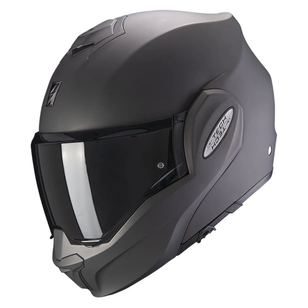 Casco Modulare Flip Back Scorpion Exo-tech Evo Solid Matt Anthracite