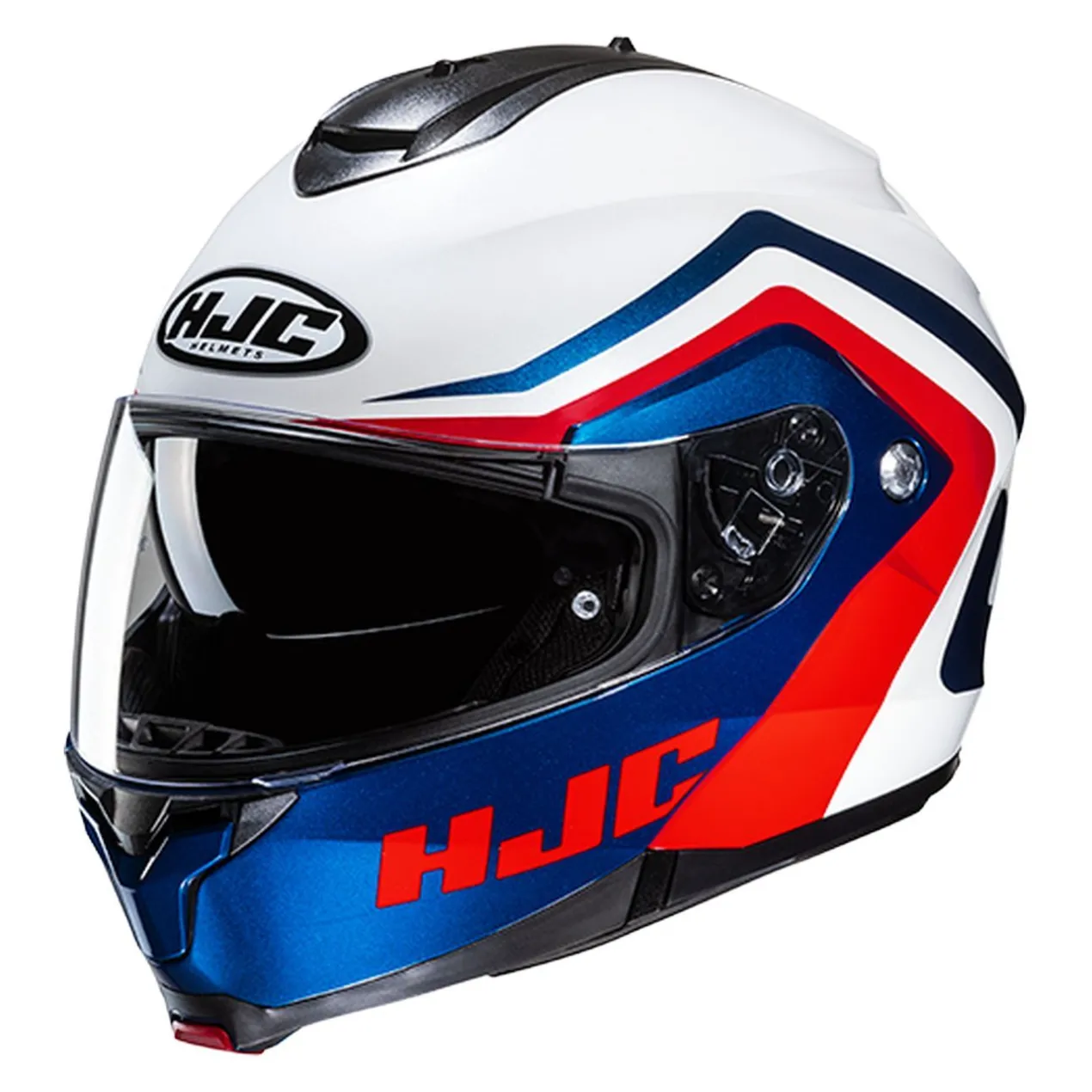 Casco Modulare Hjc C91n Nepos White Blue Red