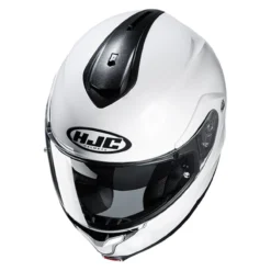 Casco Modulare Hjc C91n Solid Pearl White